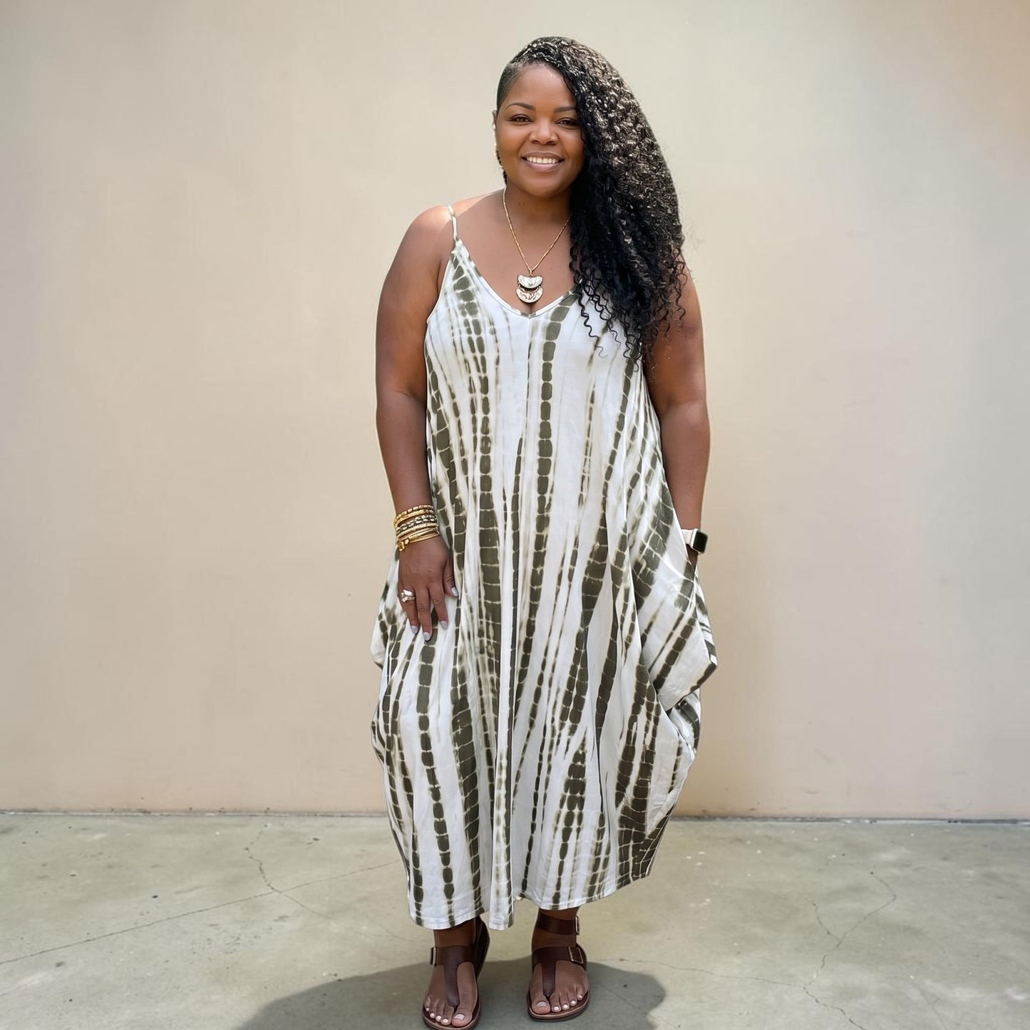 The Erica Tie Dye Maxi Dress