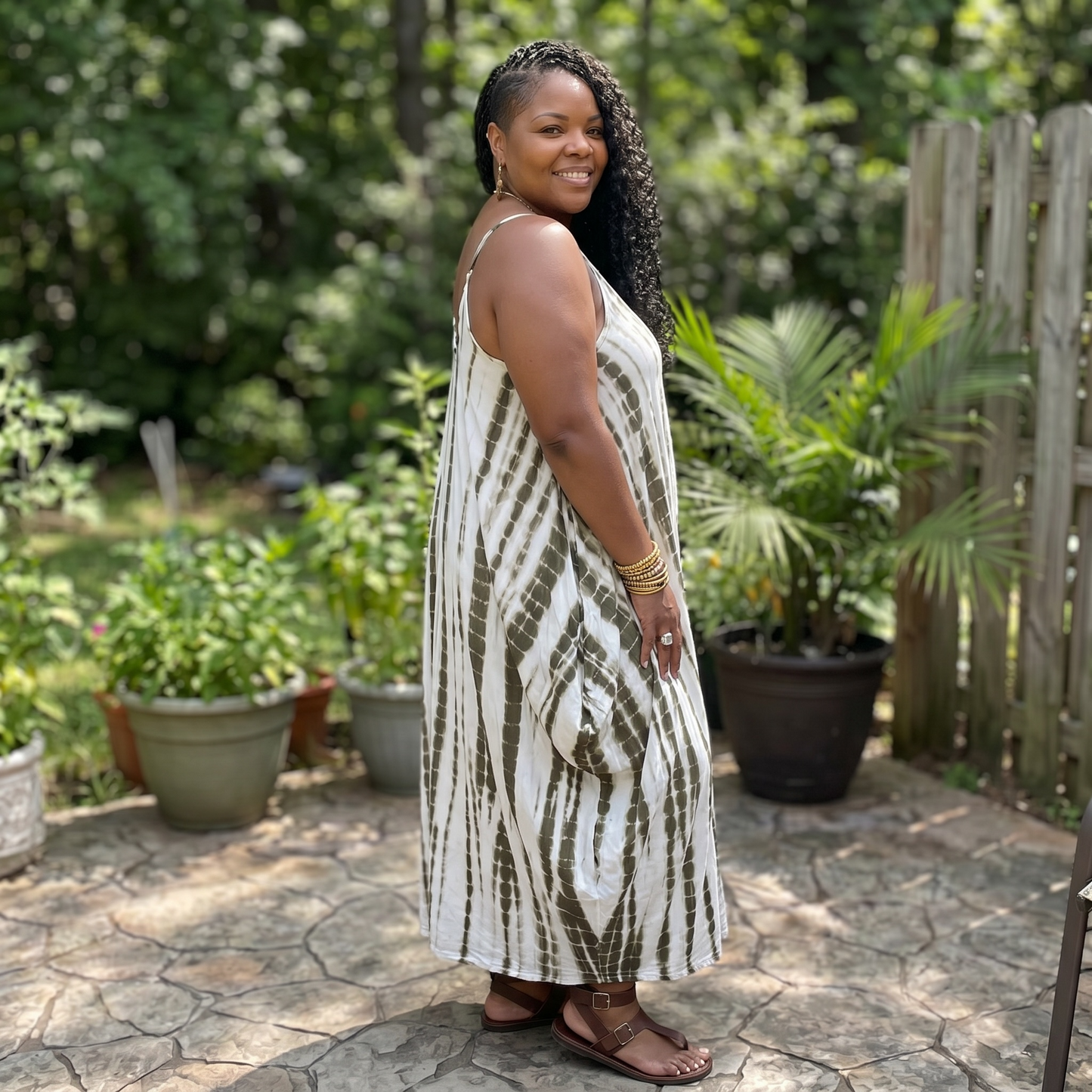 The Erica Tie Dye Maxi Dress