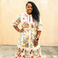 The Desha Floral Maxi Dress (size up)