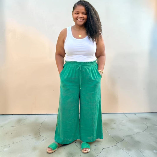 Kelly Green Wide Leg