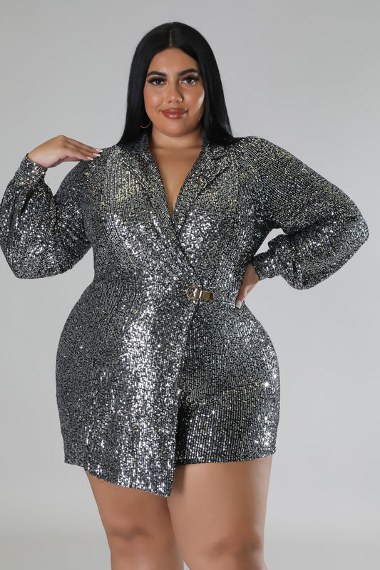 Gracie Babe - Semi stretch Sequin Romper