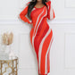 Love On The Line Multi Print Dress