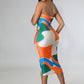 Kaisyn Elastic Waistband Strapless Dress