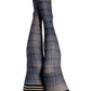 Debbie: Navy Plaid Thigh Highs