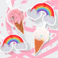 Blueberry Ice cream Bath Pouf