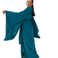 Kimono Viscose Long Robe in Teal with pockets and headband