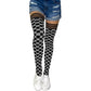 Game Day! - Black & Grey Thigh-Highs