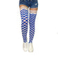 Game Day! - Blue & White Thigh-Highs