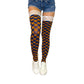 Game Day! - Burnt Orange & Navy Blue Thigh-Highs