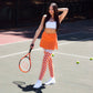 Game Day! - Orange & White Thigh-Highs