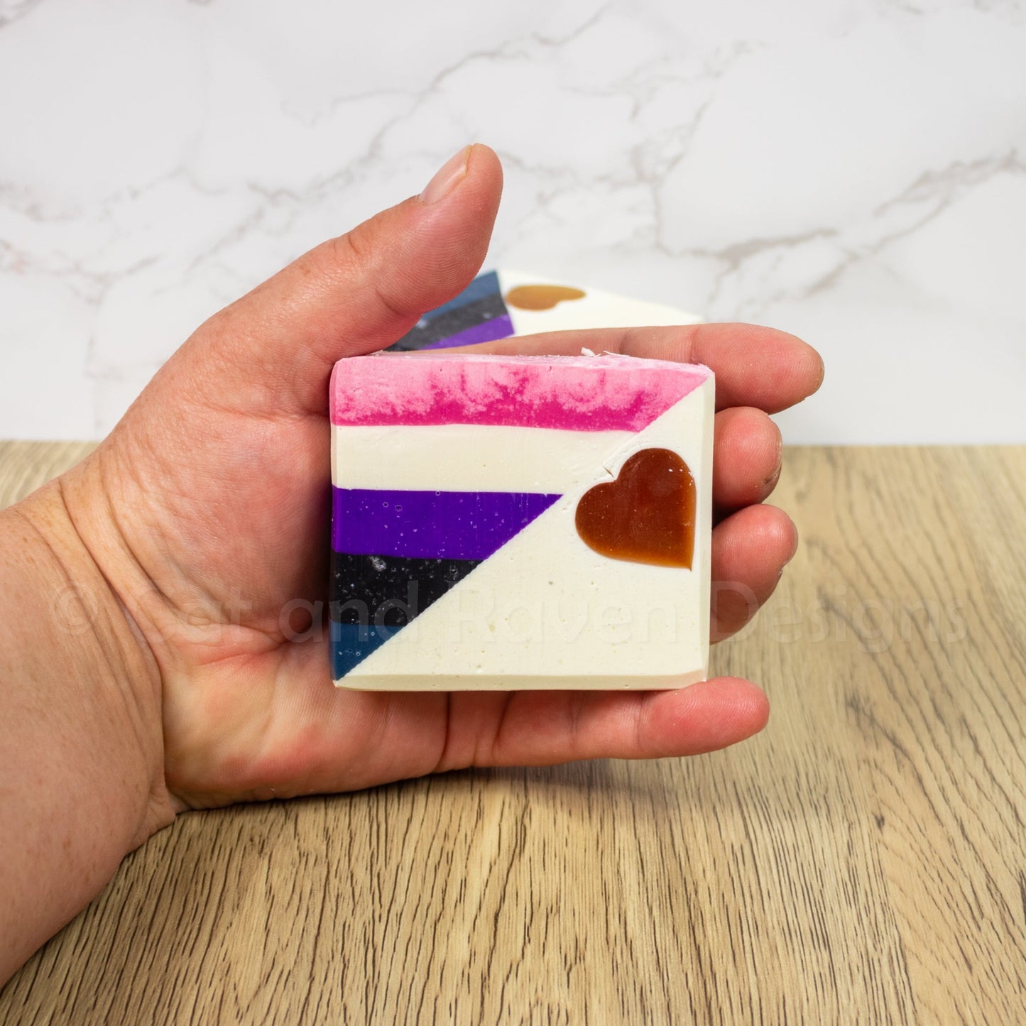 Non-Newtonian (genderfluid pride flag) soap