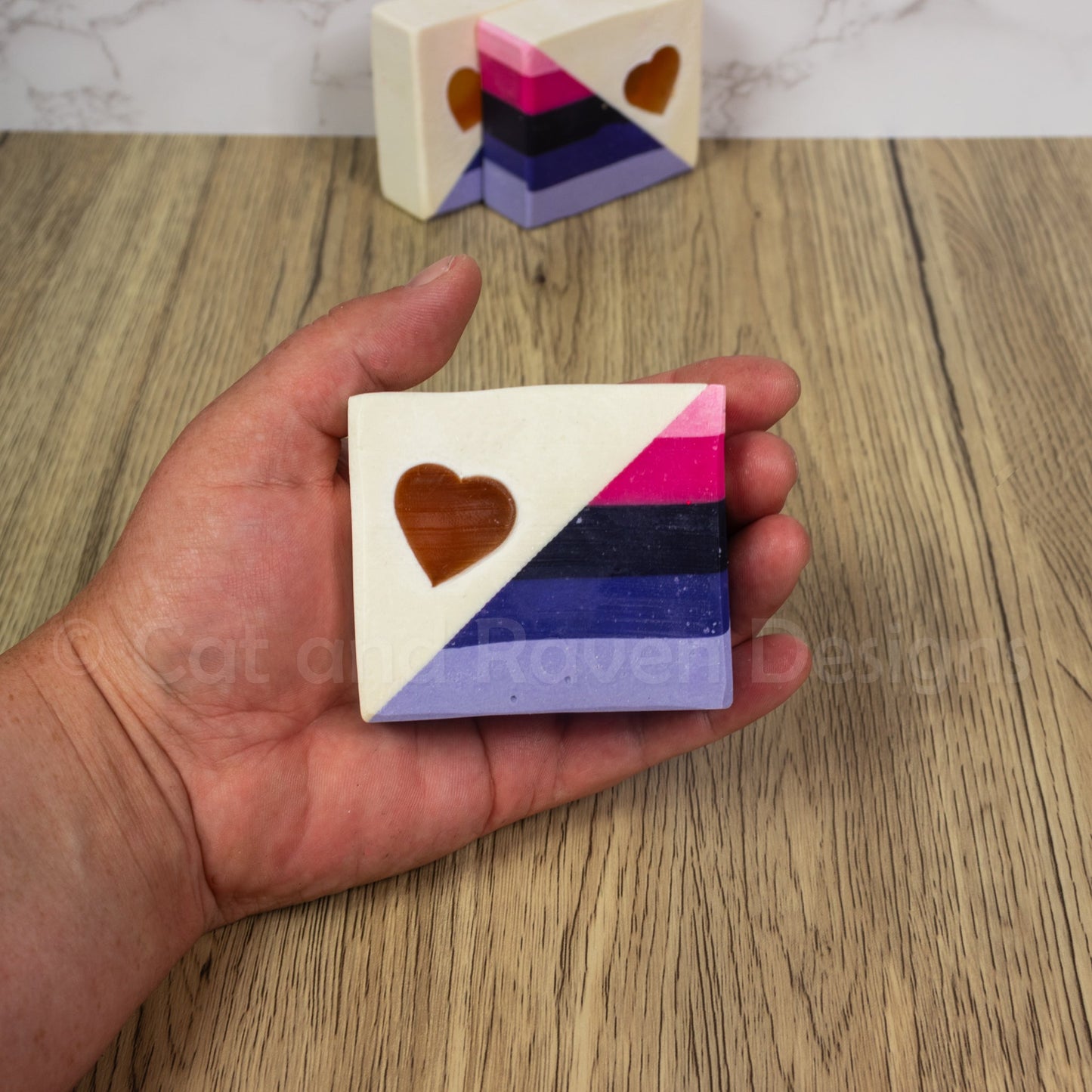 Omni nom-nom (omnisexual pride flag) soap