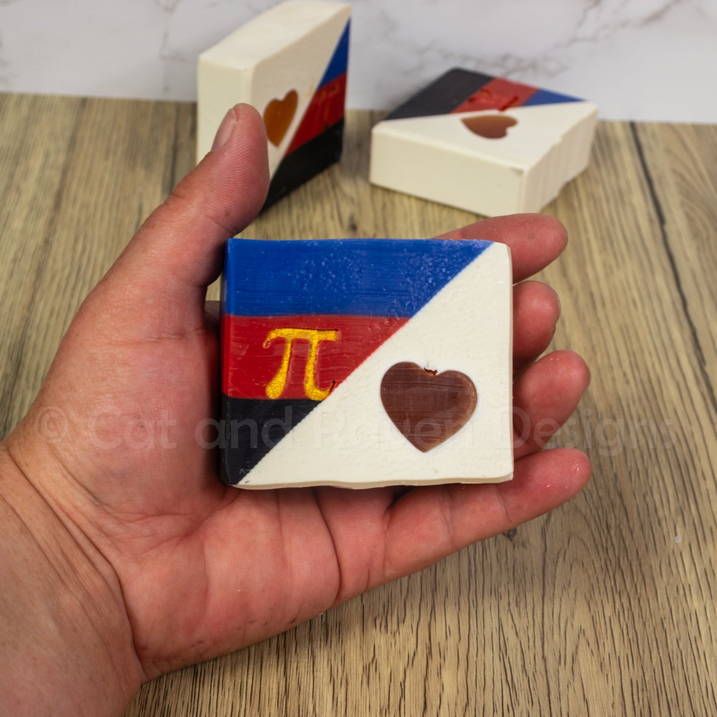 Polyglamorous (polyamory pride flag) soap