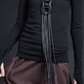 Worn Two Ways Black Leather Necklace