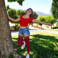 Game Day! - Red & Black Thigh-Highs