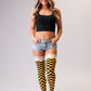 Game Day! - Black & Gold Thigh-Highs