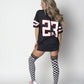 Game Day! - Black & White Thigh-Highs