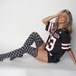 Game Day! - Black & Grey Thigh-Highs