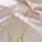 Signature Gold Circle Layering Necklace