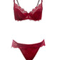 Ruby Red Stretch Lace Underwire Bra