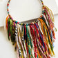 Fringe Curled Ribbon Necklace