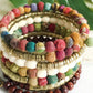 Stretch Multi Color Multi Strand Beaded Bracelet