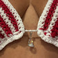 "CANDY CANE" CROTCHET BIKINI - WM QUEEN COLLECTION