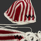 "CANDY CANE" CROTCHET BIKINI - WM QUEEN COLLECTION