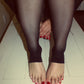 The "Kiss My Toes" Tights Seduction Black