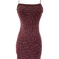 Widow Mini Dress Burgundy