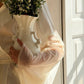 Serene Silky Long Robe With Open Back