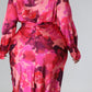 Elegant in Pink Ruched Dress