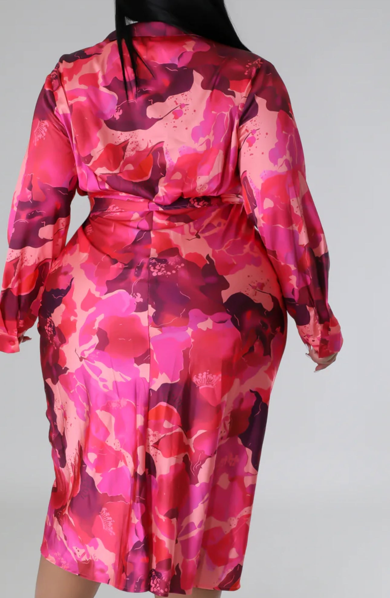 Elegant in Pink Ruched Dress