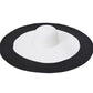 Black White Wide Brim Summer Hat