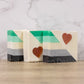 Nopeless Romantic (aromantic pride flag) soap