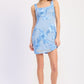 Blossom Mesh Mini Dress