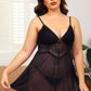 Sexy Lingerie Dress Lace Babydoll Lingerie V-Neck Strap Nightdress