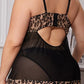Journee Leopard Babydoll Set
