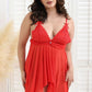 Women Plus Size Lingerie Lace Babydoll Mesh Nightgown Chemise Boudoir Nighty Sleepwear