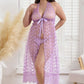 Long Mesh Lingerie Dress Babydoll Chemise