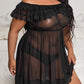 In For A Treat Mesh Babydoll