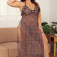 Deep V Neck Nightwear One Piece Sexy Nightgowns Mesh Dress