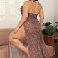 Deep V Neck Nightwear One Piece Sexy Nightgowns Mesh Dress