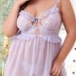 Babydoll Sleepwear Nightwear Mesh Chemise