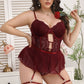 Evening Romance Lace and Mesh Teddy
