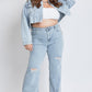 High Rise Relaxed Wide Leg Jeans