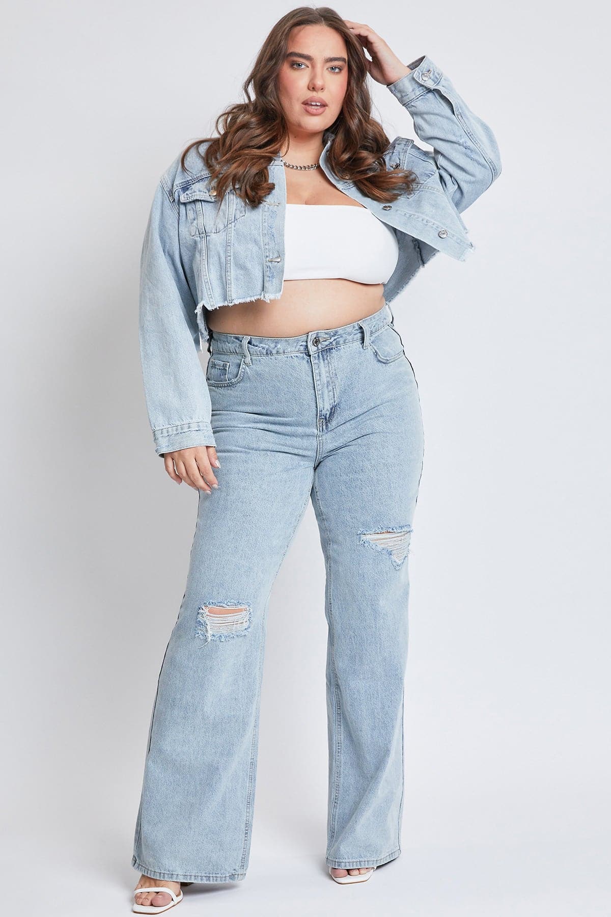 High Rise Relaxed Wide Leg Jeans