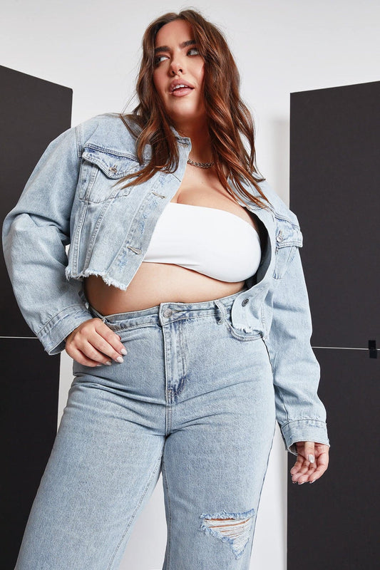 Cropped Denim Jacket