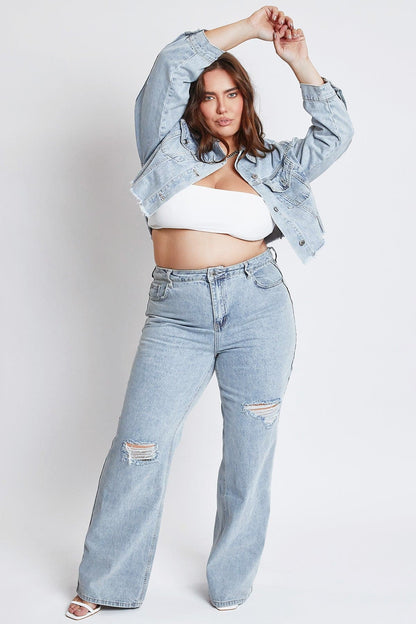 High Rise Relaxed Wide Leg Jeans