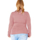 Plus Size Long Sleeve Turtle Neck Fitted Top